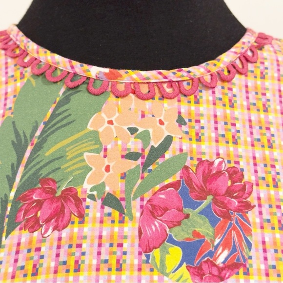 Emily Lovelock Floral Dress Size L - Picture 8 of 15